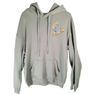 Cornerstore Bodega Mens XL Hoodie God‎ Bless My Money Sage Green Glitter Graphic